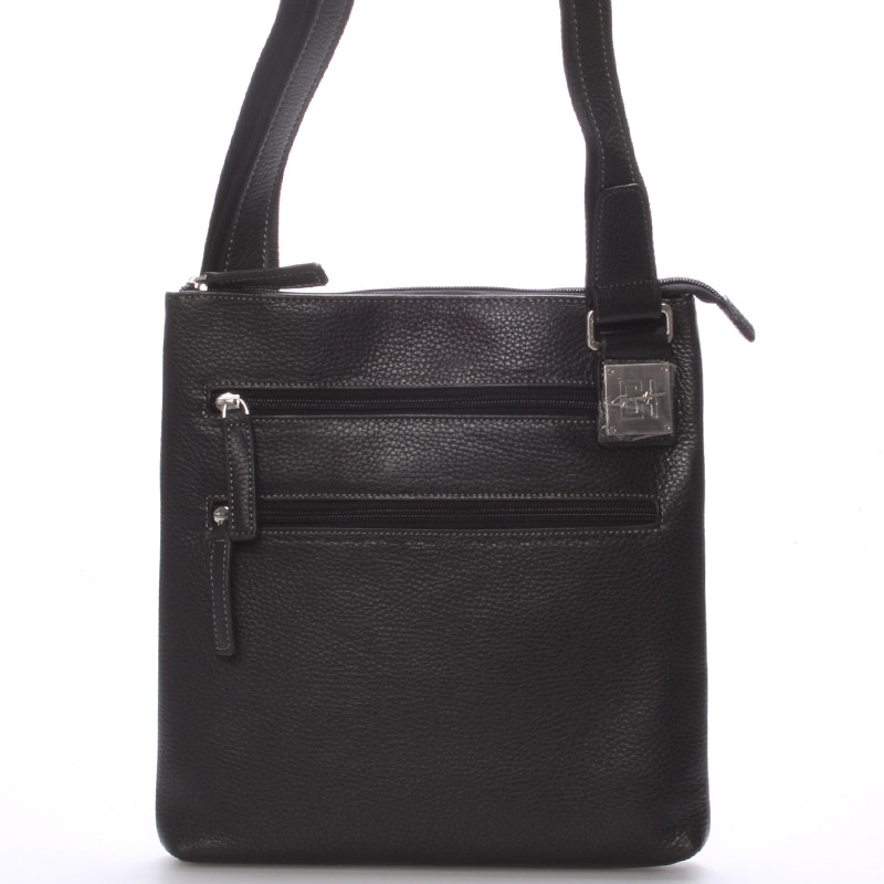 Pánska kožená taška cez rameno čierna - Gerard HENON Frankie