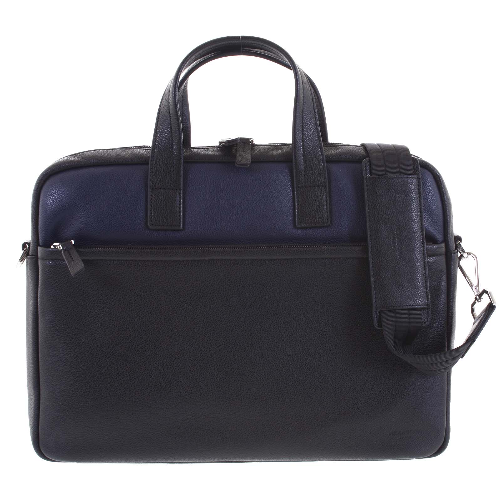 Luxusná Pánska kožená taška čierno modrá - Hexagona Friday