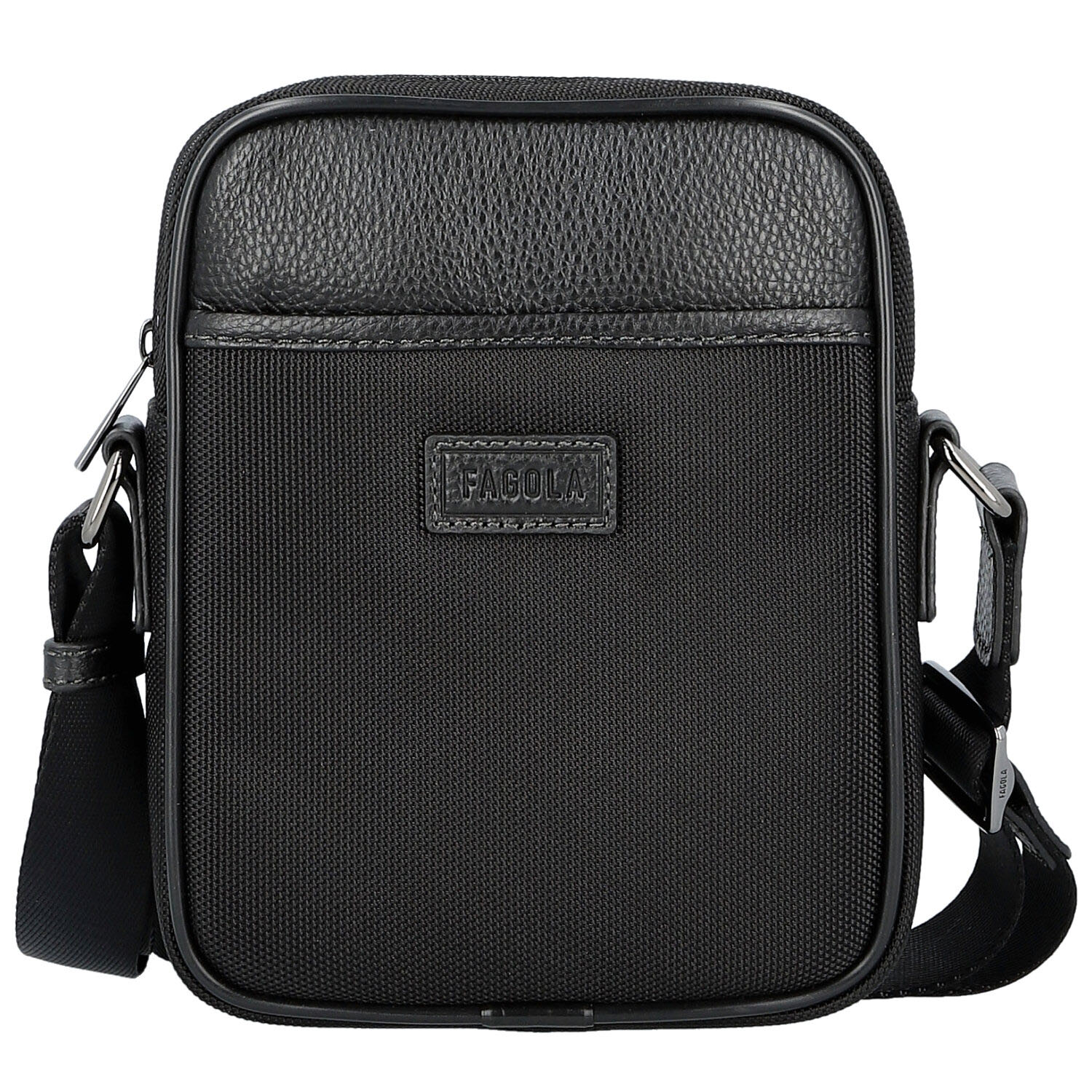 Pánska crossbody taška čierna - Fagola Milany