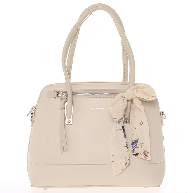 Elegantná trendy tmavo béžová kabelka do ruky - David Jones Felicity