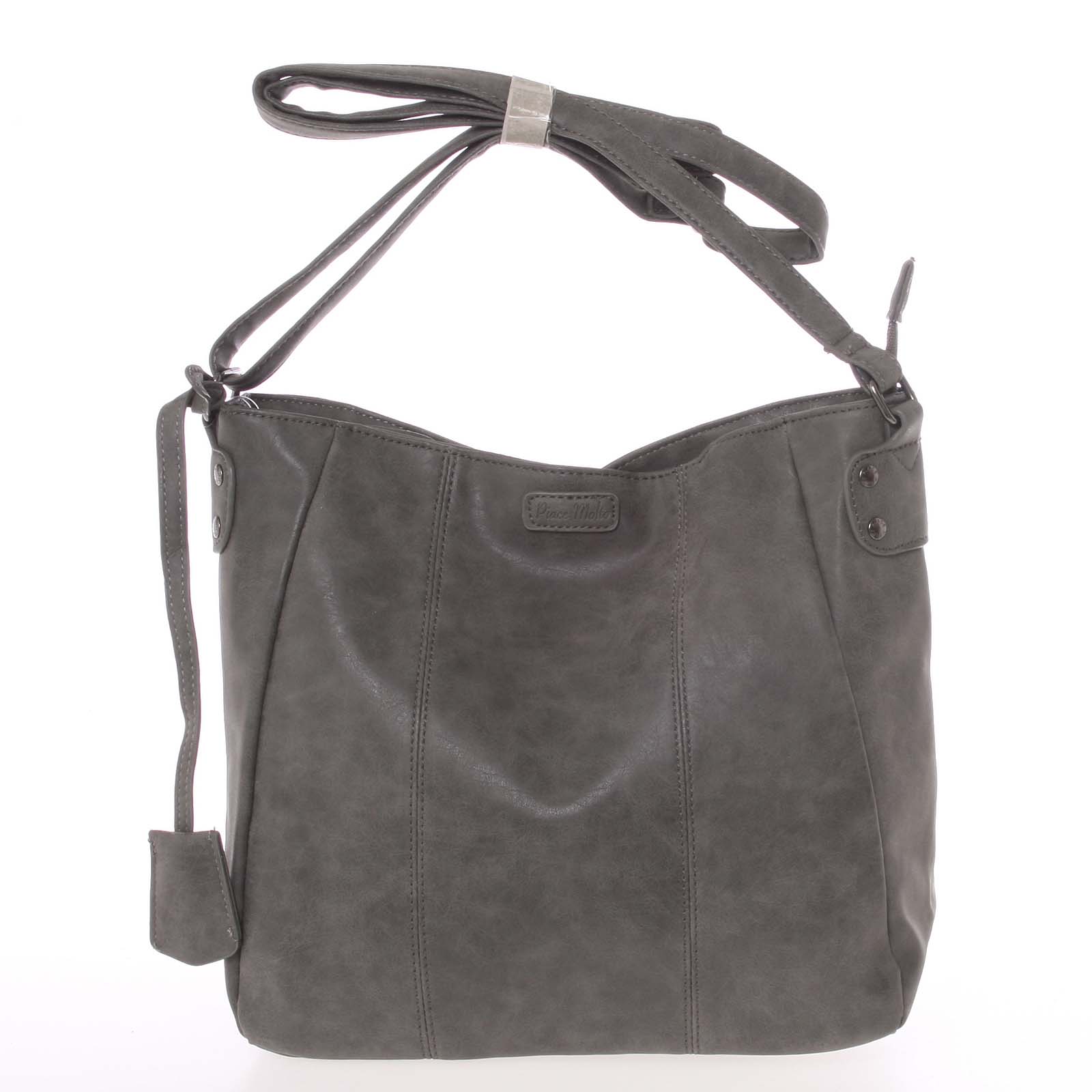 Dámska kvalitná šedá crossbody taška - Piace Molto Loreta