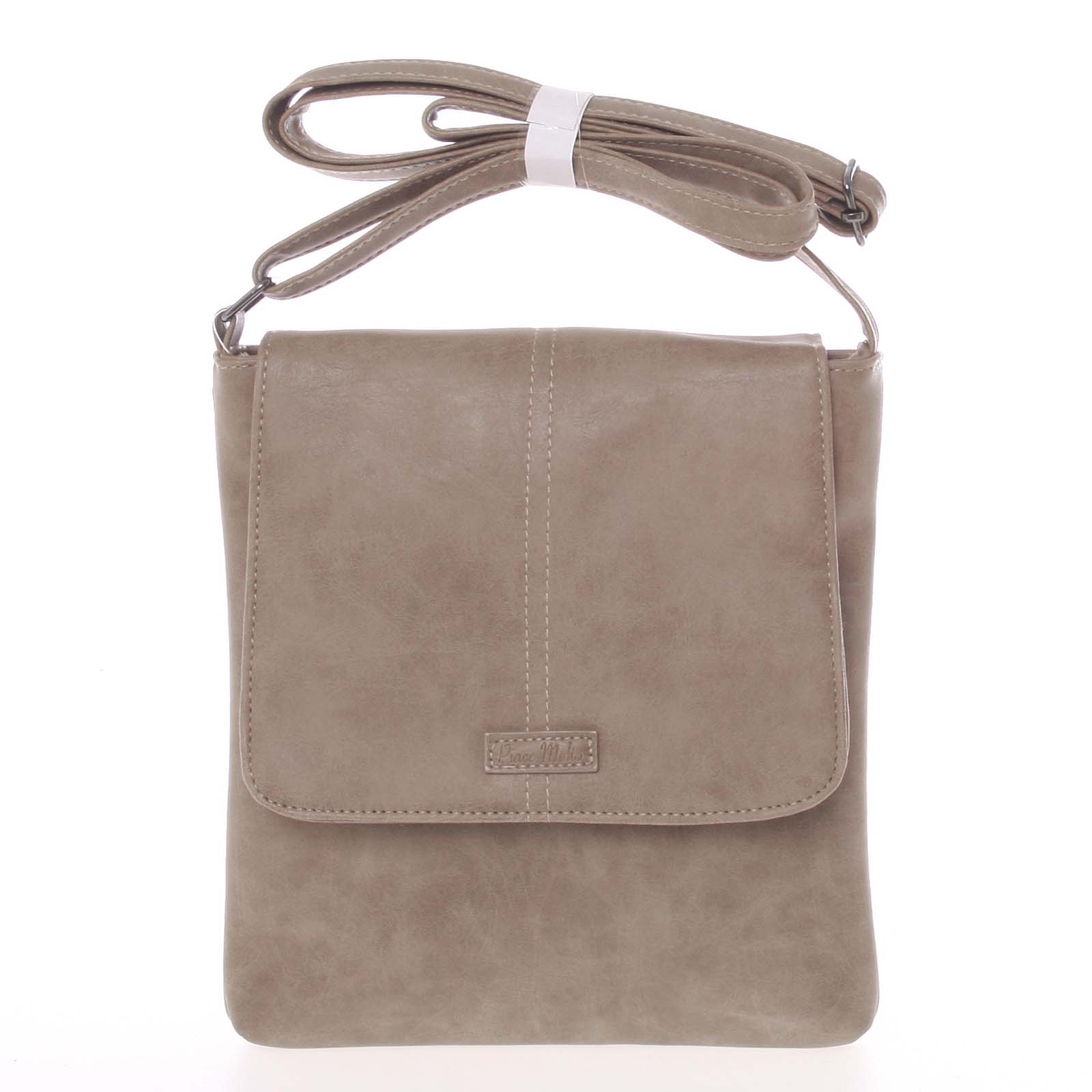 Dámska elegantná crossbody kabelka taupe - Piace Molto Narcissa