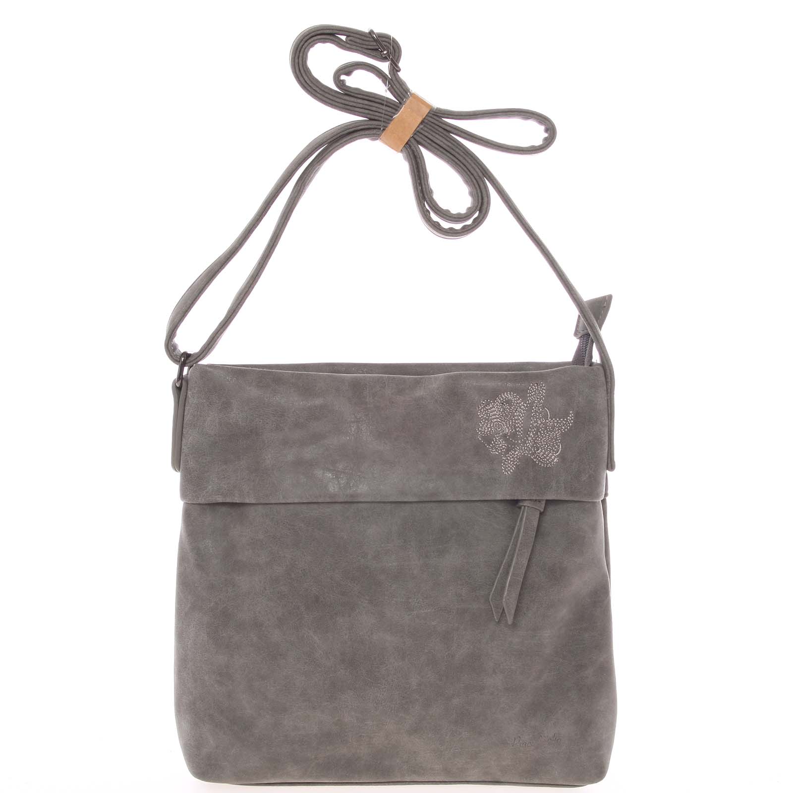 Dámska prvotriedna crossbody kabelka sivá - Piace Molto Tanda