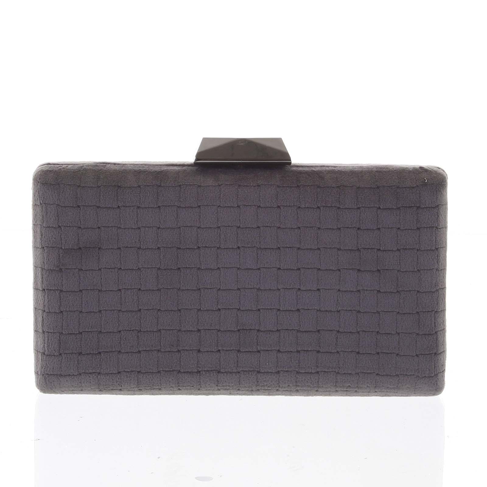 Luxusná semišová originálna tmavosivá listová kabelka - Delami ZL093
