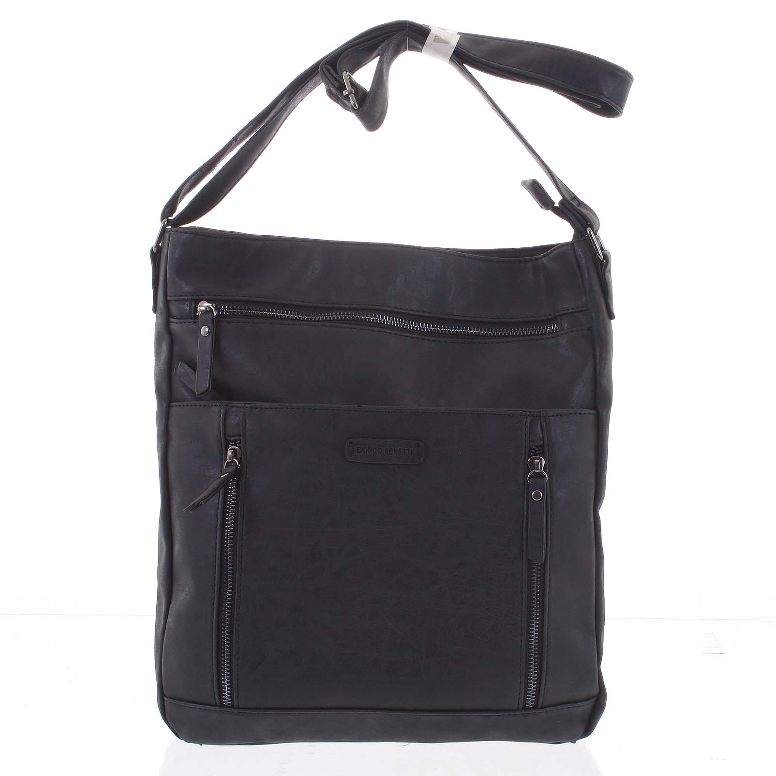 Veľká dámska čierna crossbody kabelka - Enrico Benetti Loffel