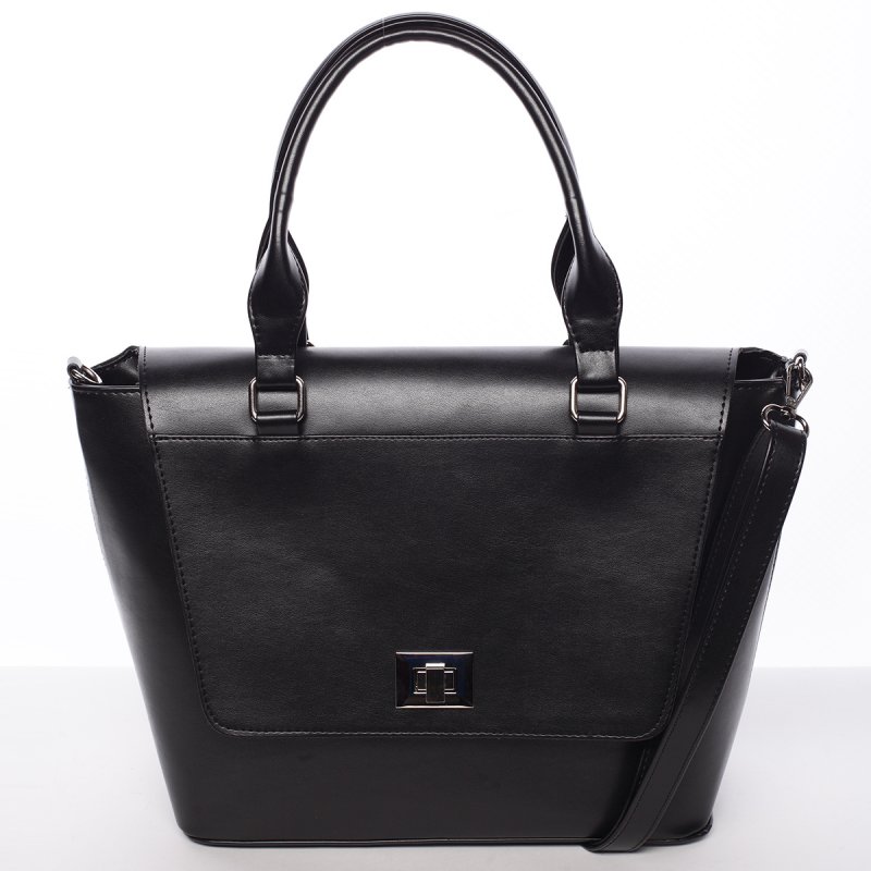 Elegantná pevná kabelka čierna - Delami Amari