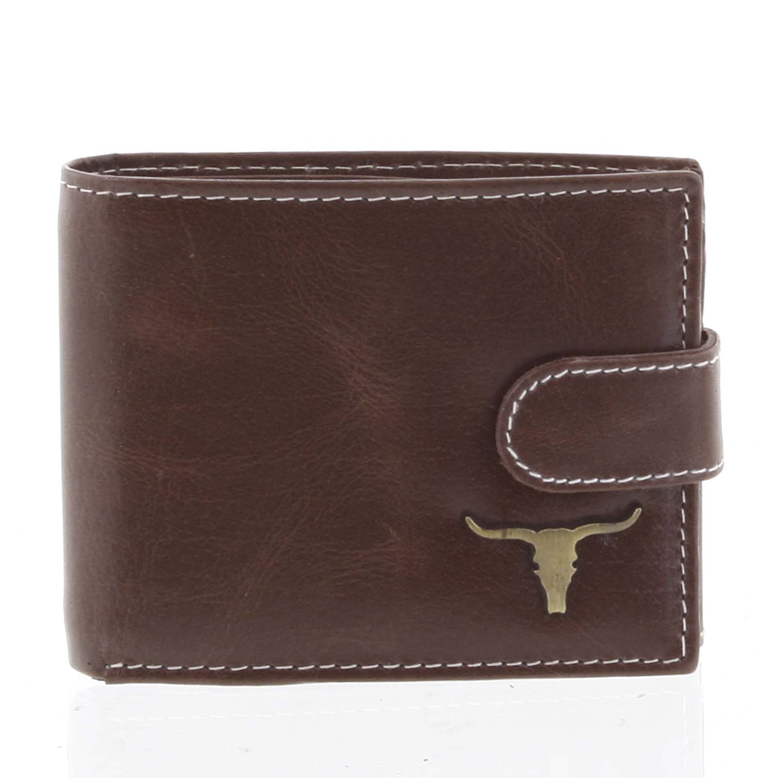 Moderná pánska kožená peňaženka hnedá - BUFFALO Paise