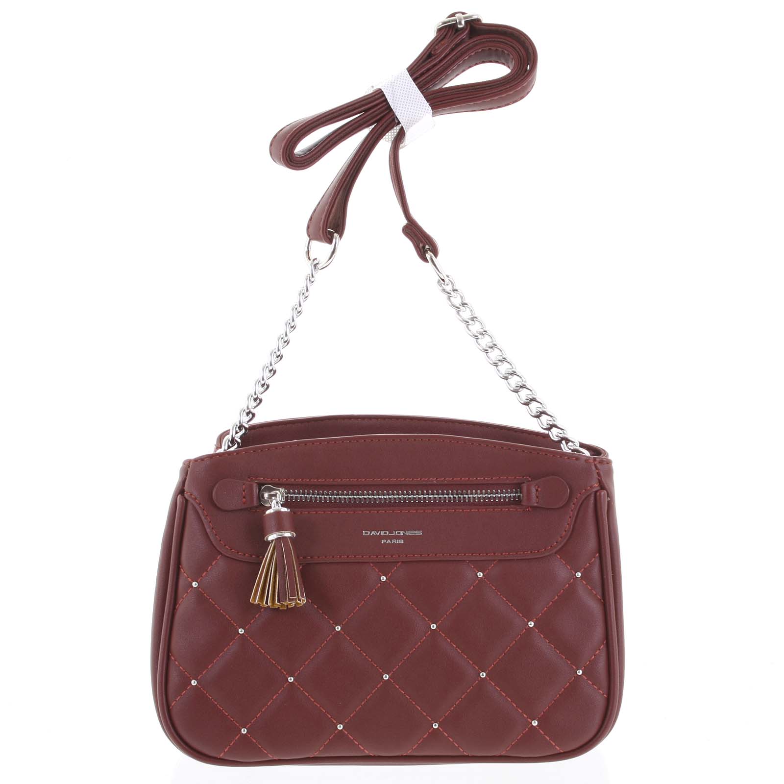 Dámska crossbody kabelka vínová - David Jones Tonight