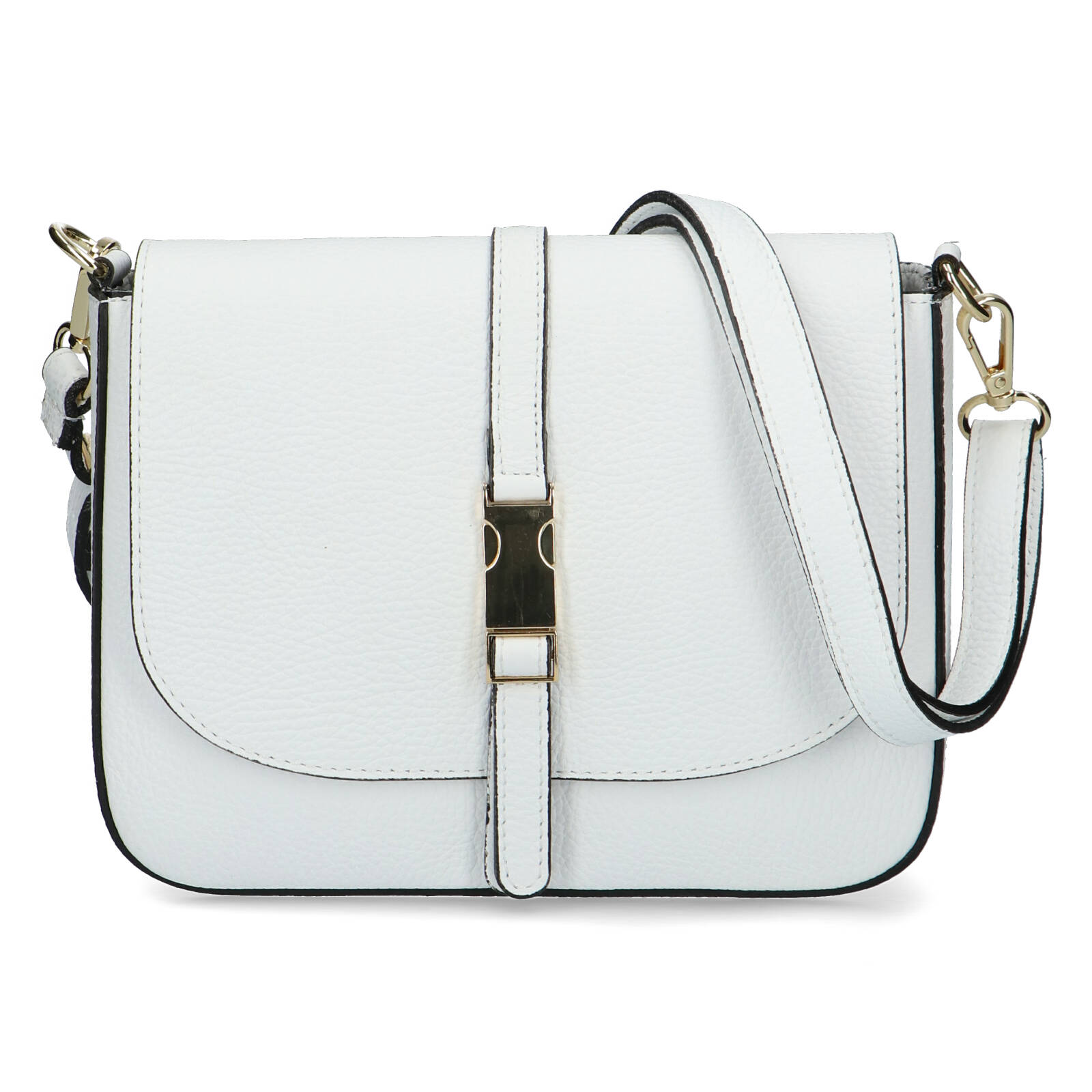 Dámska kožená crossbody kabelka biela - ItalY Neul