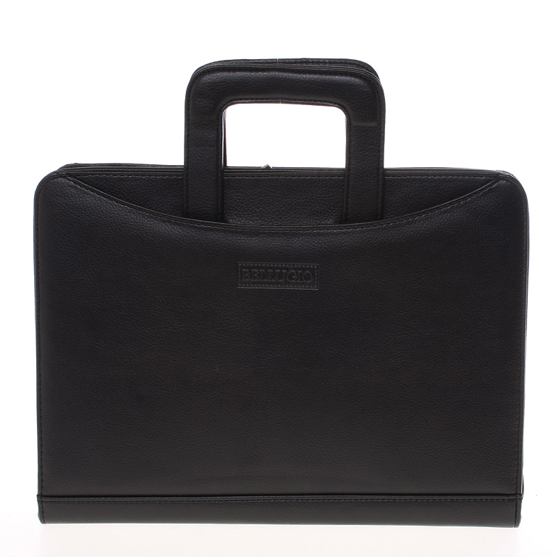 Menšia čierna pánska spisovka Bellugio 0452