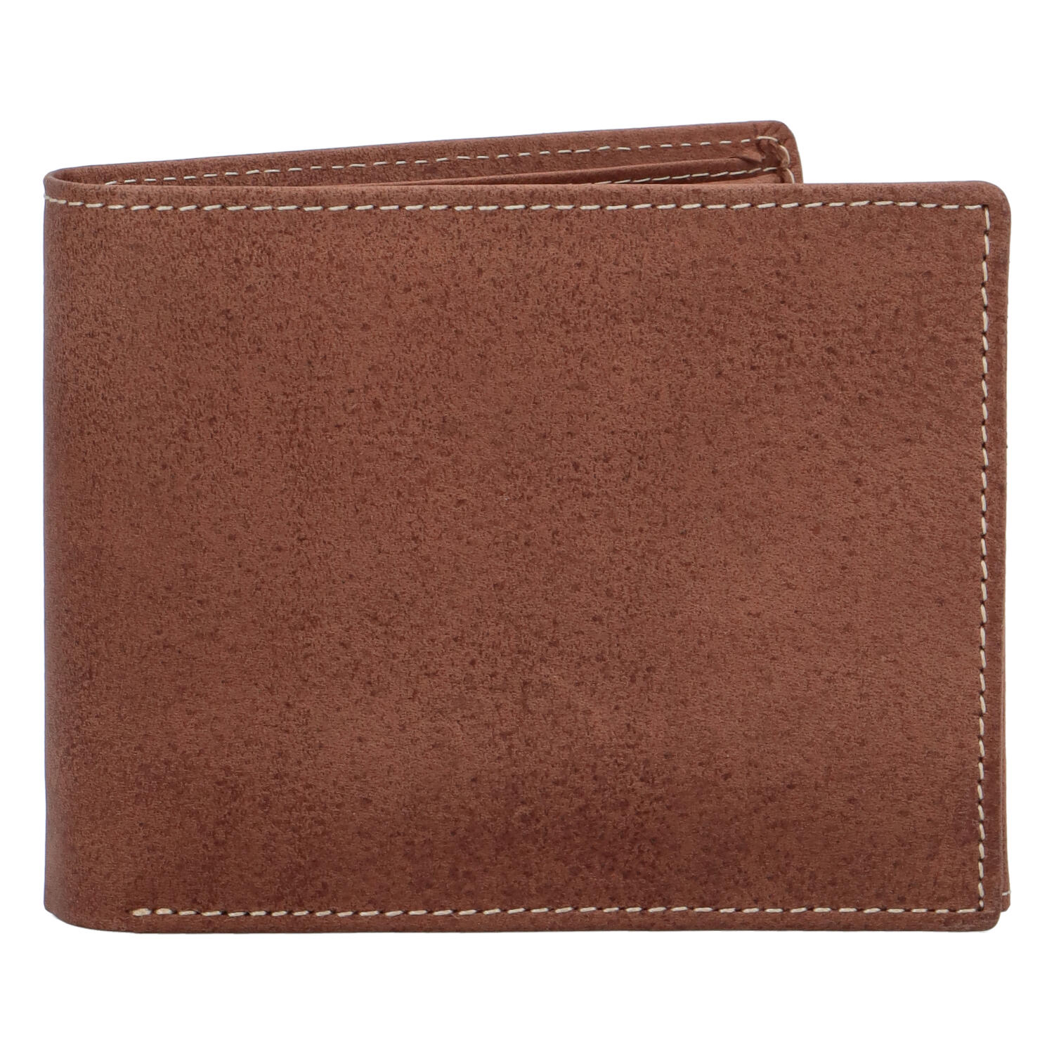 Kožená pánska hnedá brúsená peňaženka - Anuk