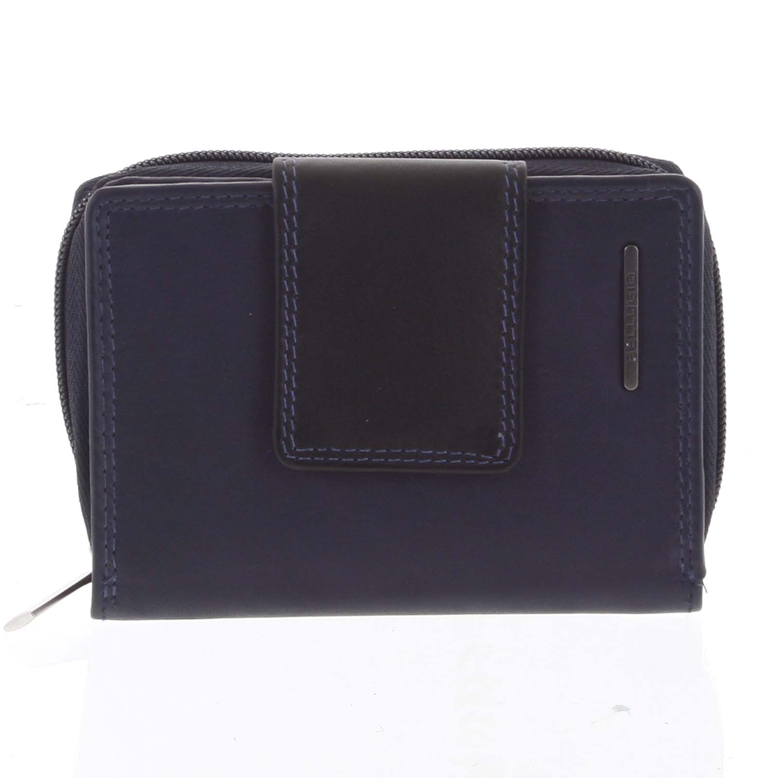 Dámska kožená peňaženka modro čierna - Bellugio Eurusie
