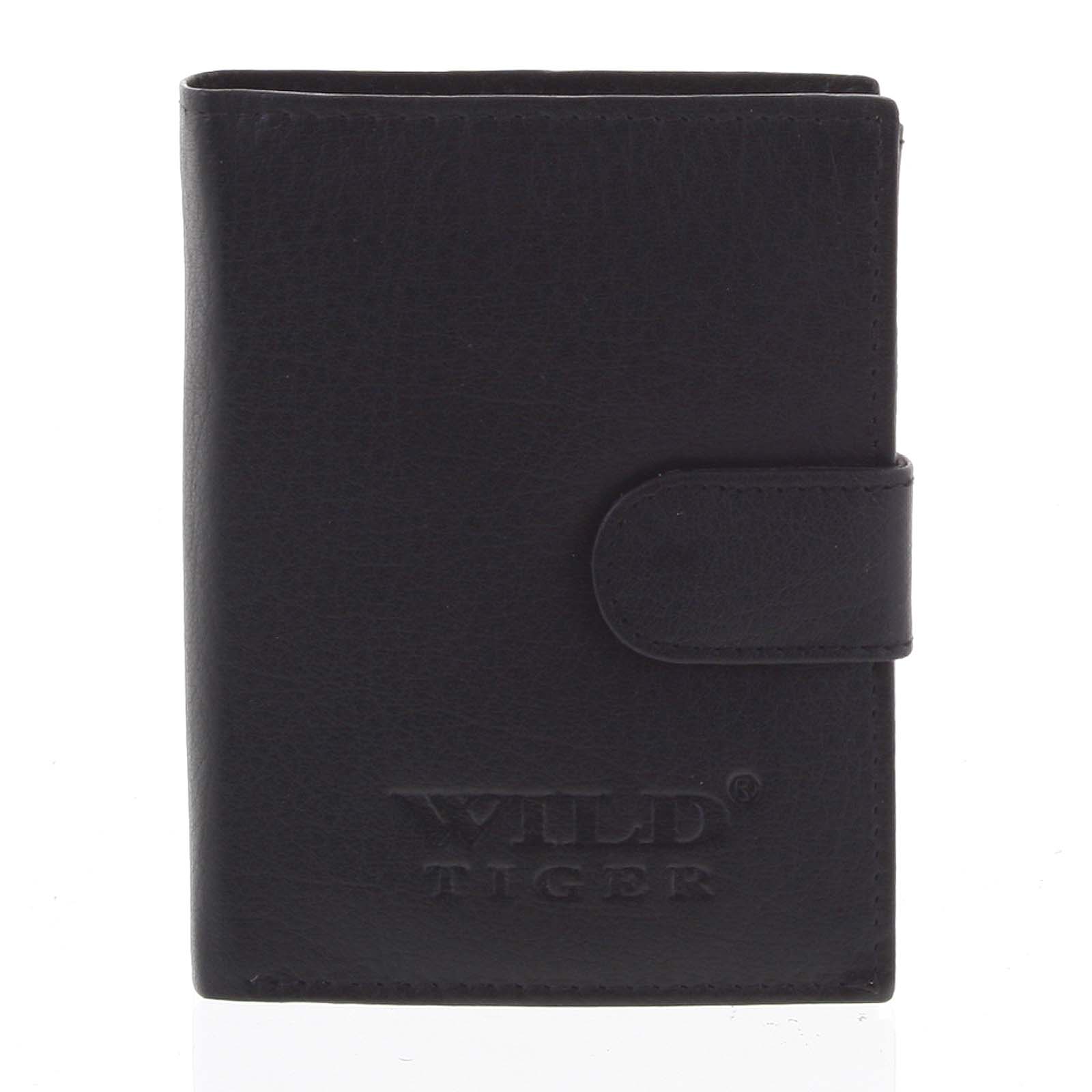 Pánska kožená peňaženka čierna - WILD 7300