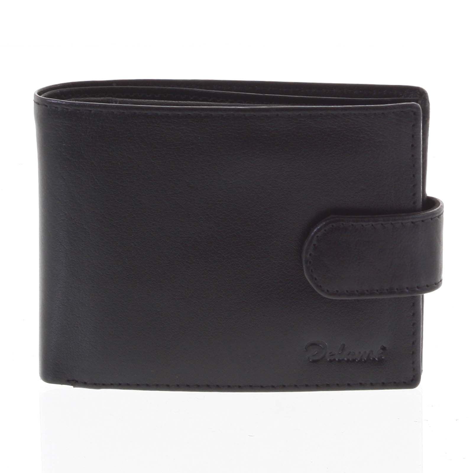 Pánska kožená peňaženka čierna - Delami Denzel