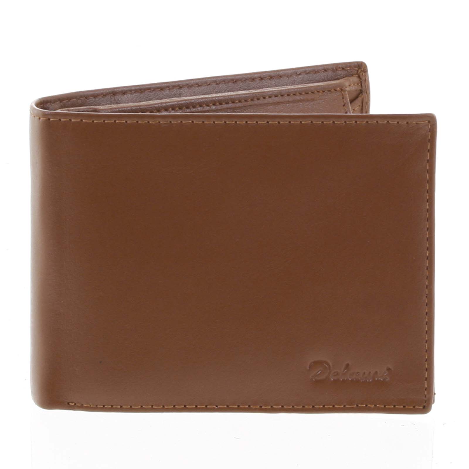 Pánska kožená peňaženka koňaková - Delami Francisco