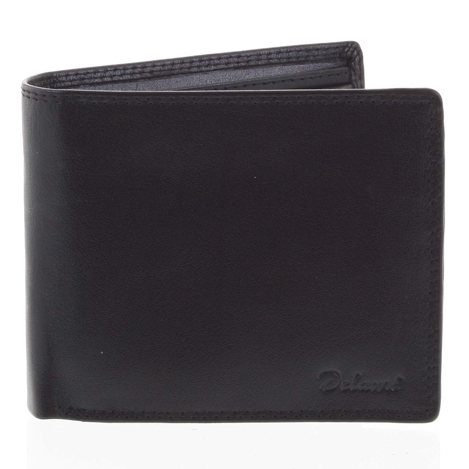 Pánska kožená peňaženka čierna - Delami Ilidio