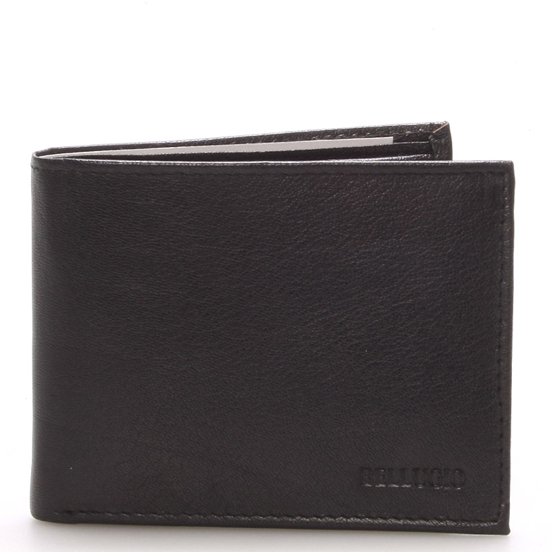 Pánská kožená černá peněženka - BELLUGIO Dillon