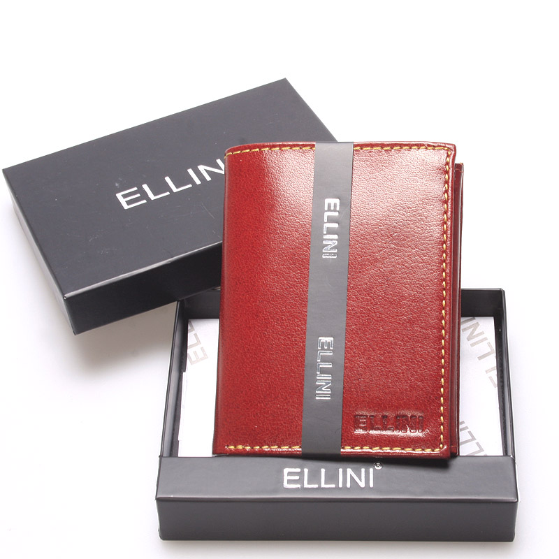 Elegantná pánska kožená peňaženka hnedá - Ellina Daemon