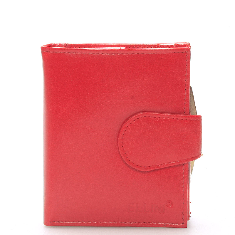 Dámska štýlová kožená peňaženka červená - Ellina Dahlia