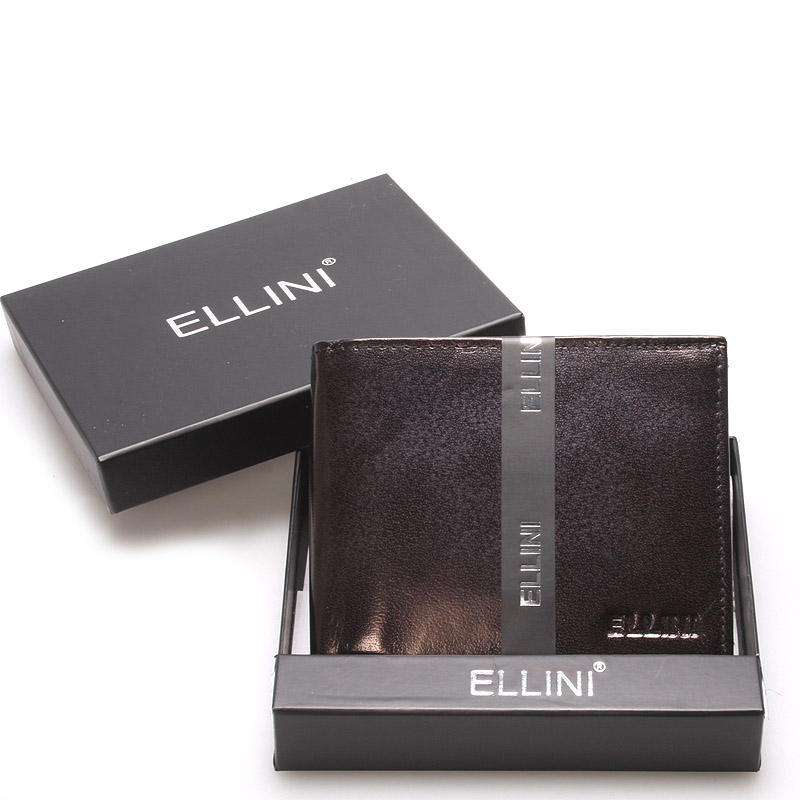 Pánska kožená peňaženka čierna - Ellina Damaskenos