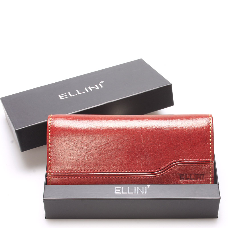 Luxusne elegantná kožená hnedá peňaženka - Ellina Griffin
