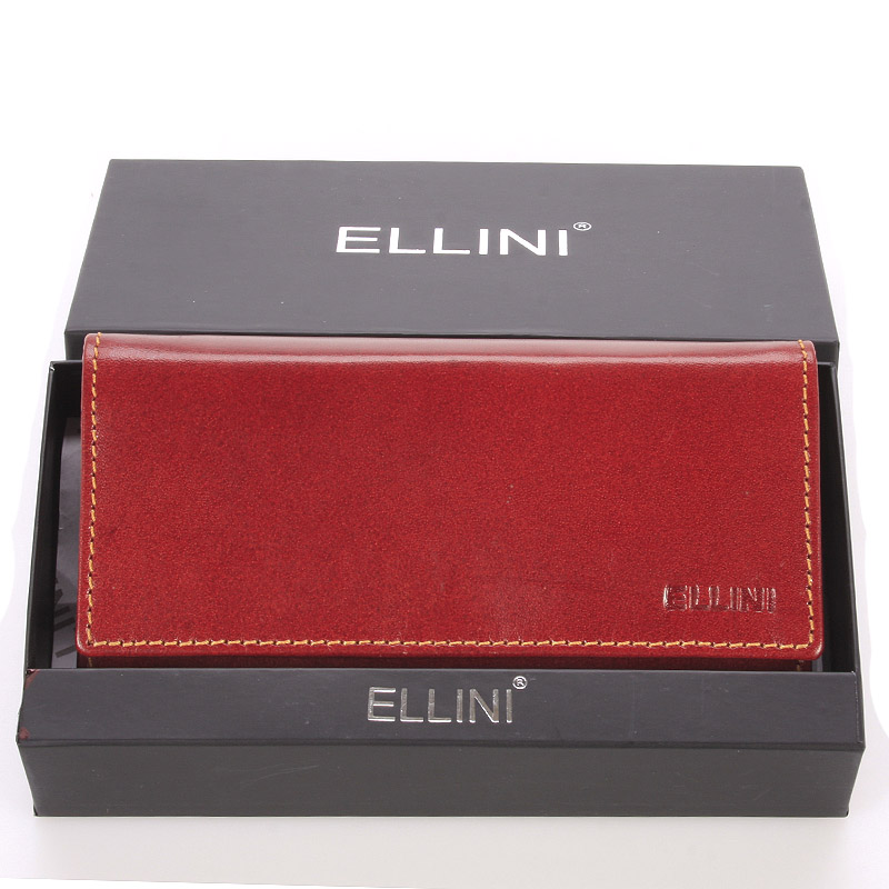 Dámska väčšia kožená hnedá peňaženka - Ellina Damalis