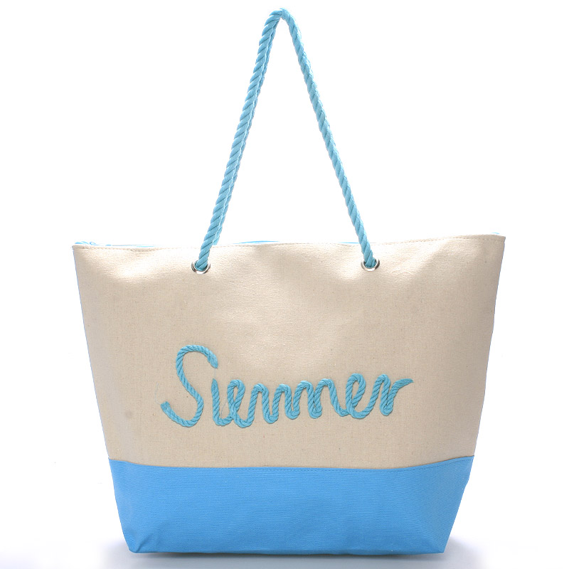 Plážová svetlomodrá taška Summer - Delami Sunline