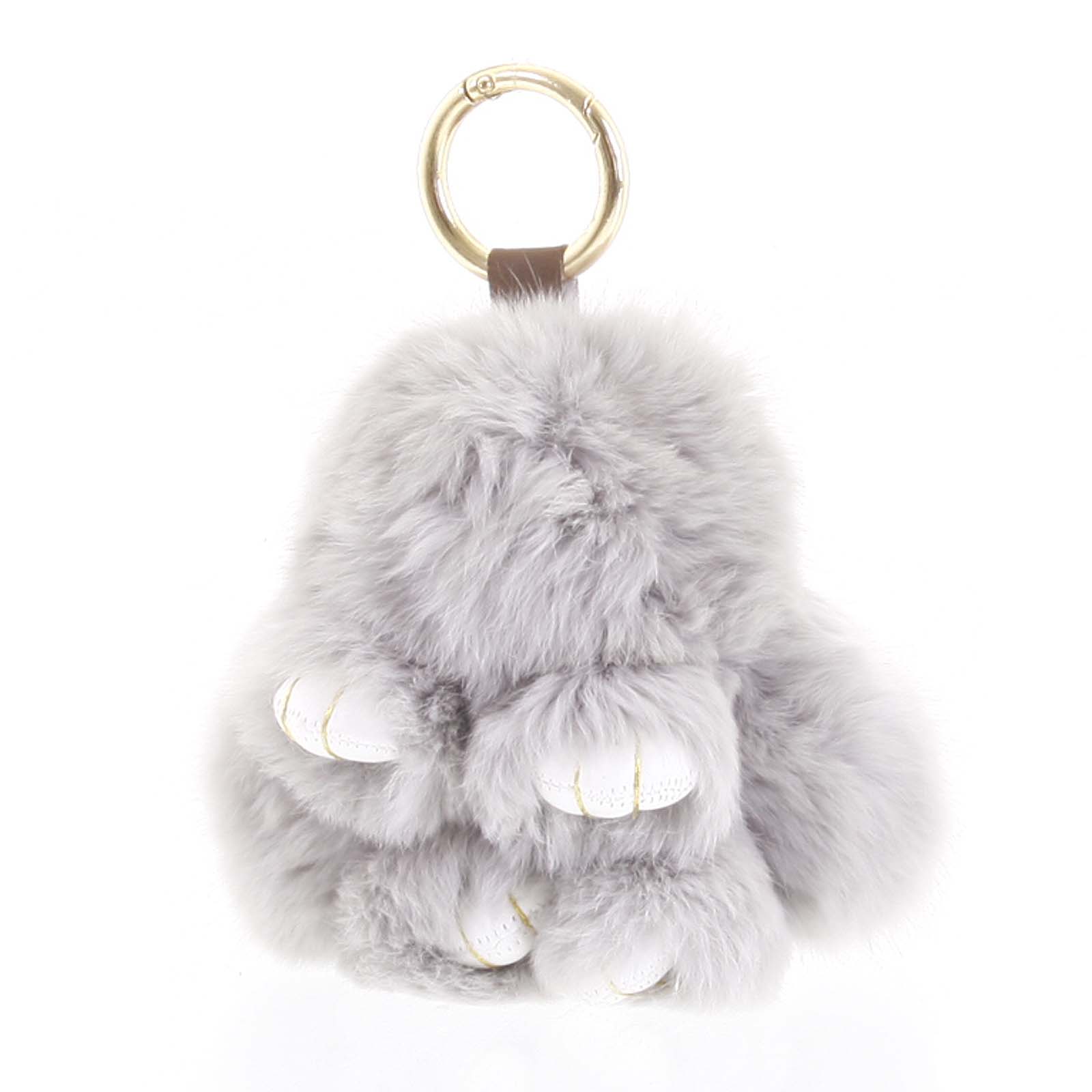 Chlpatý prívesok sivý - Rabbit 03