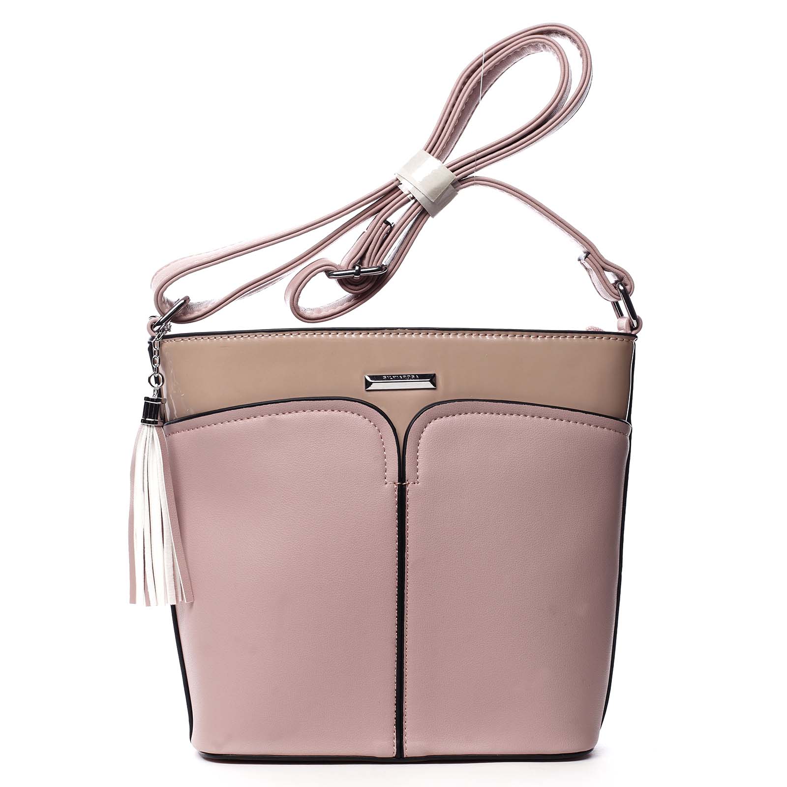 Dámska crossbody kabelka ružová - Silvia Rosa Enegmi