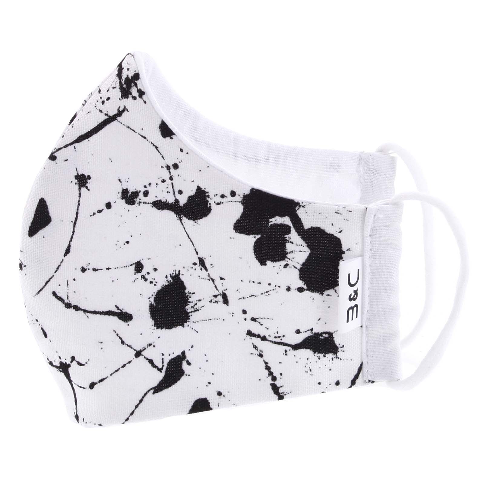 Nano rúško českej výroby bielo čierne - B&C M