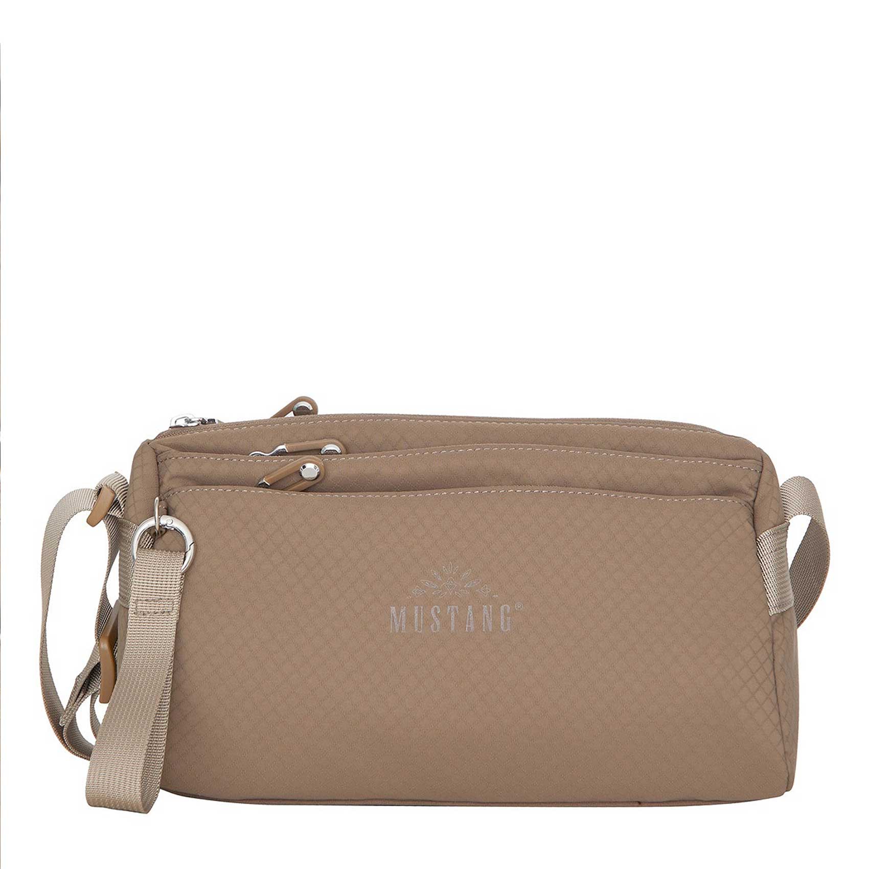 Dámska crossbody kabelka taupe - Mustang Felisha