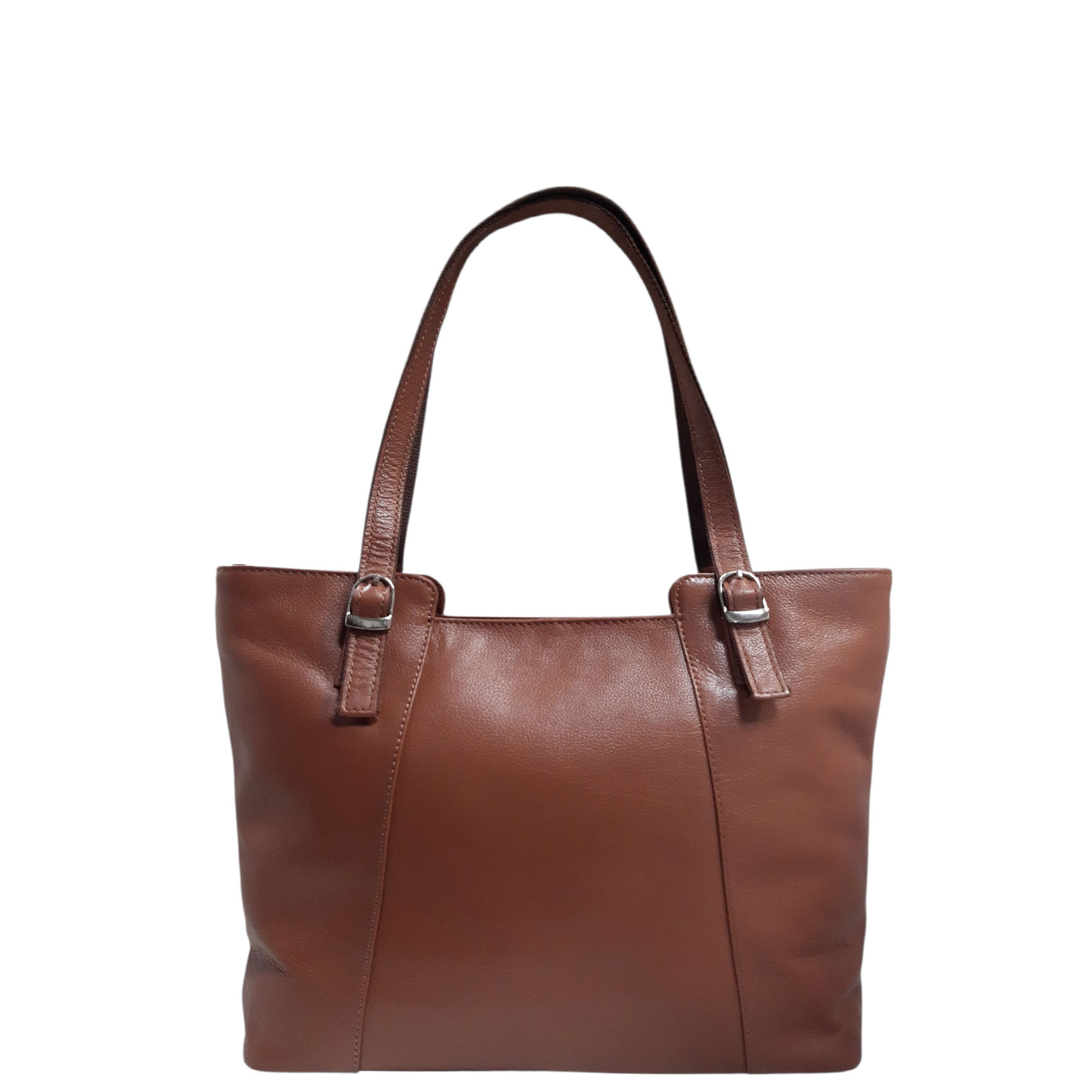 Dámska kožená kabelka cez rameno koňaková - Sendi Design Mortal