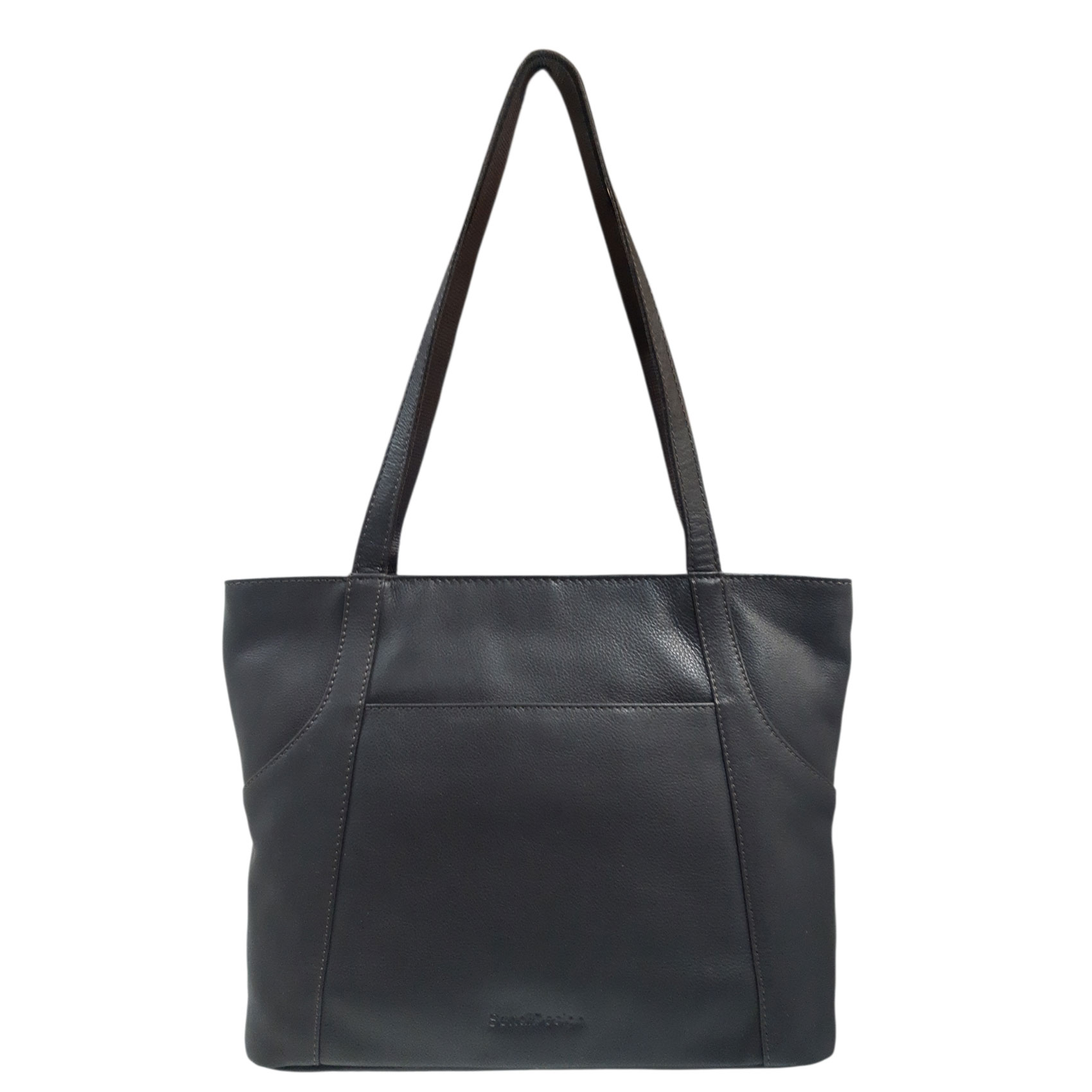 Dámska kožená kabelka cez rameno tmavo hnedá - Sendi Design Doriane