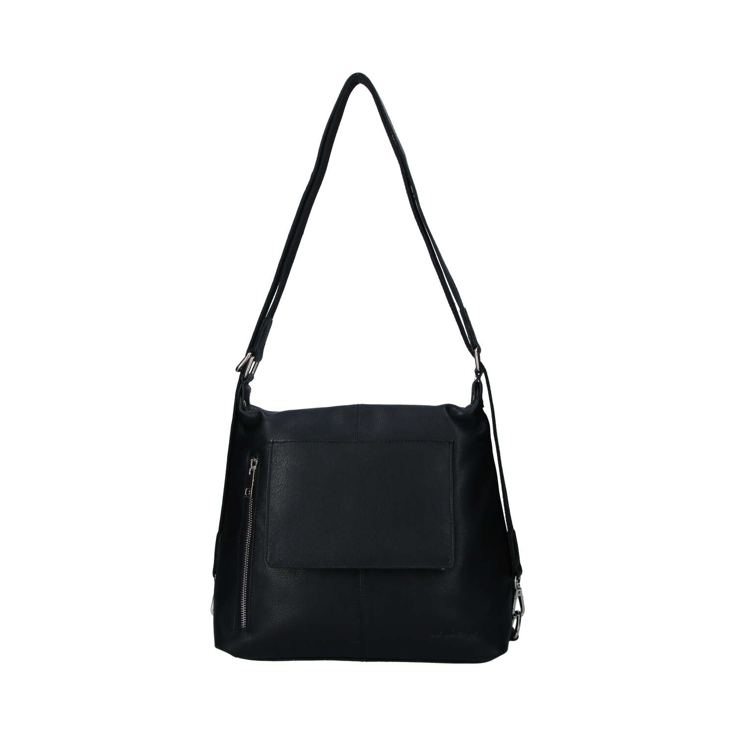 Dámska kožená kabelka batoh čierna - Sendi Design Kirsen