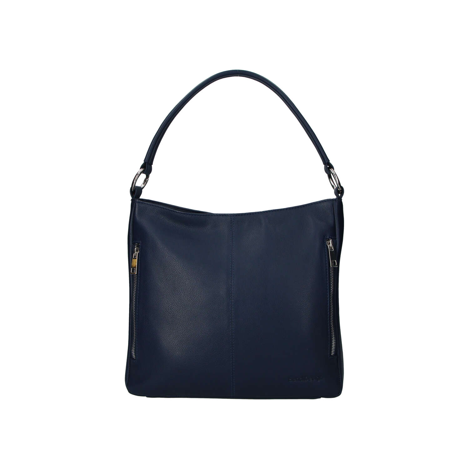 Dámska kožená kabelka cez rameno tmavo modrá - Sendi Design Clare