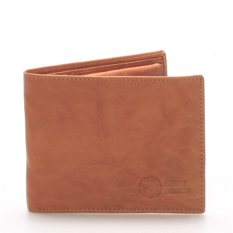 Elegantná kožená svetlohnedá peňaženka - SendiDesign 46