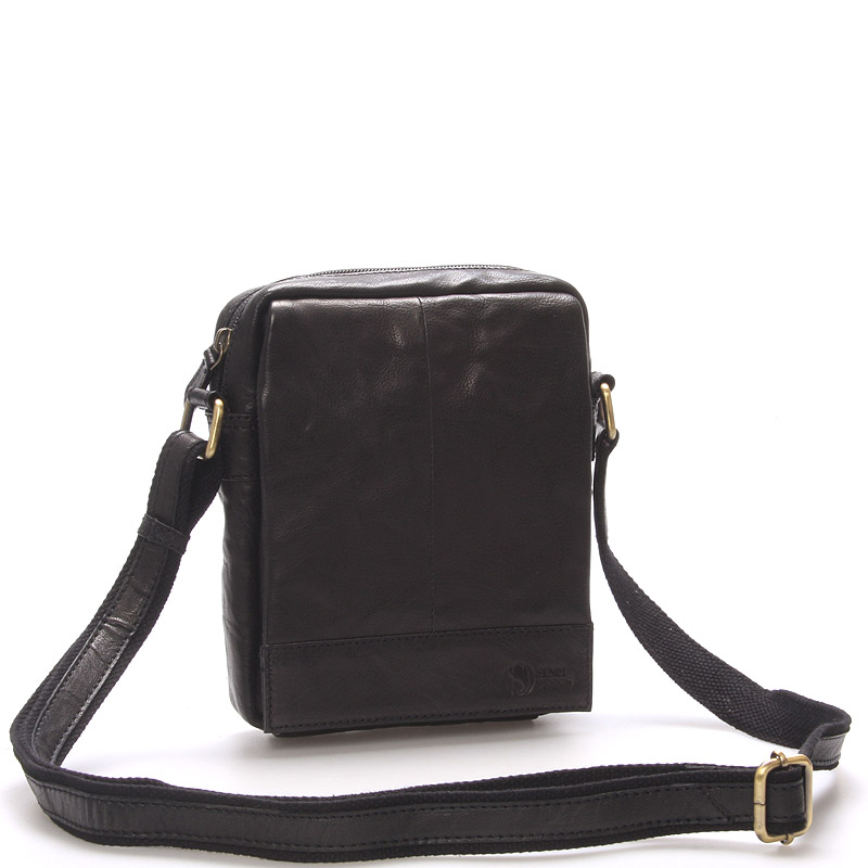 Štýlová kožená taška čierna - SendiDesign Perthos