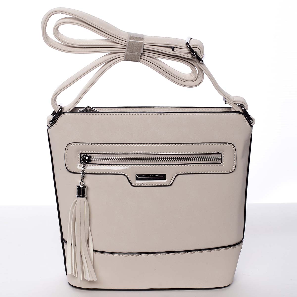 Elegantná dámska béžová crossbody kabelka - Silvia Rosa Meylin