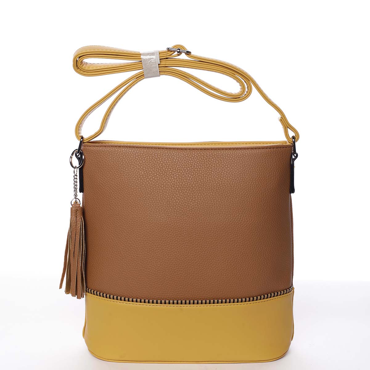 Trendy dámska crossbody kabelka hnedá - Dudlin Adriana