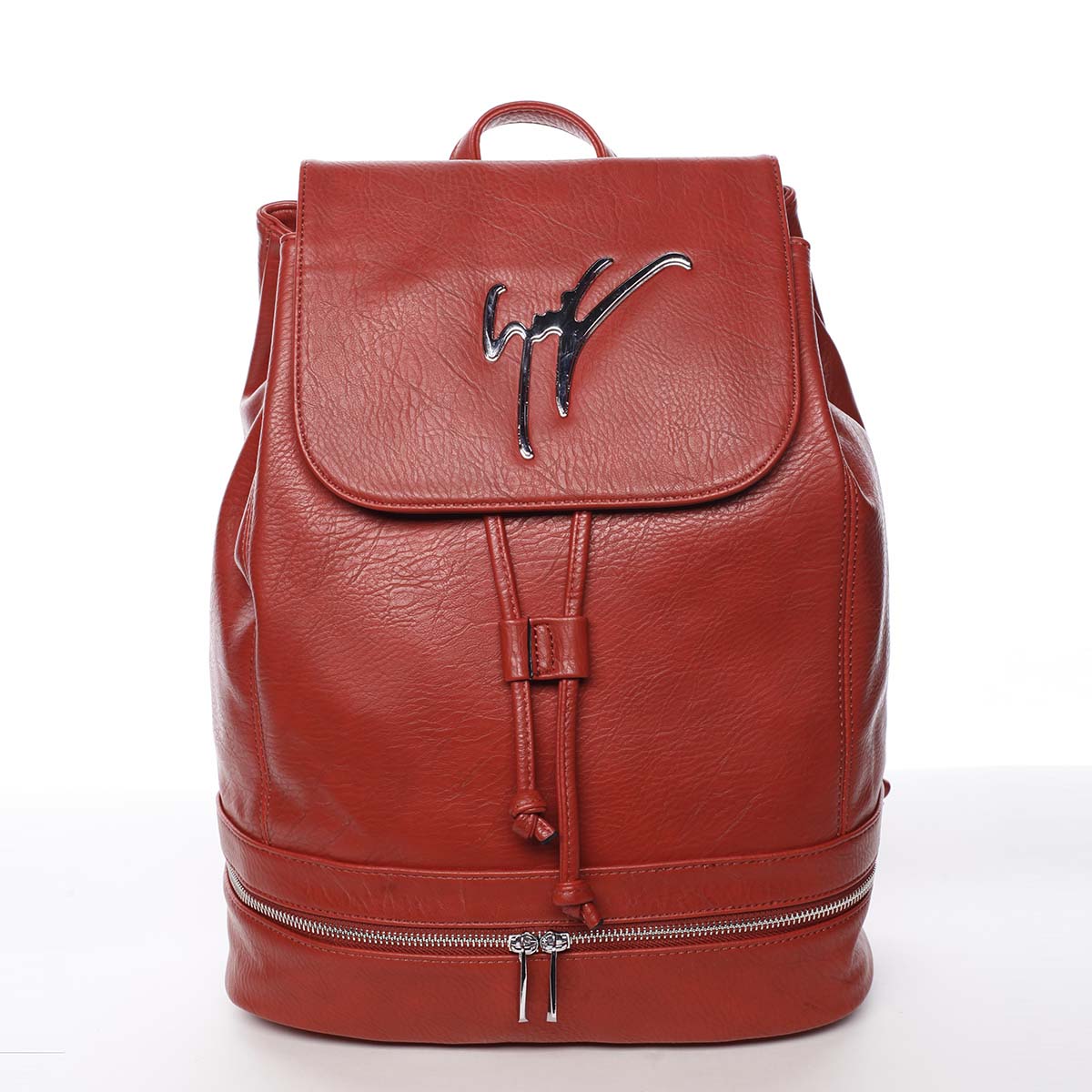Trendy dámsky mestský ruksak červený - Silvia Rosa Karely