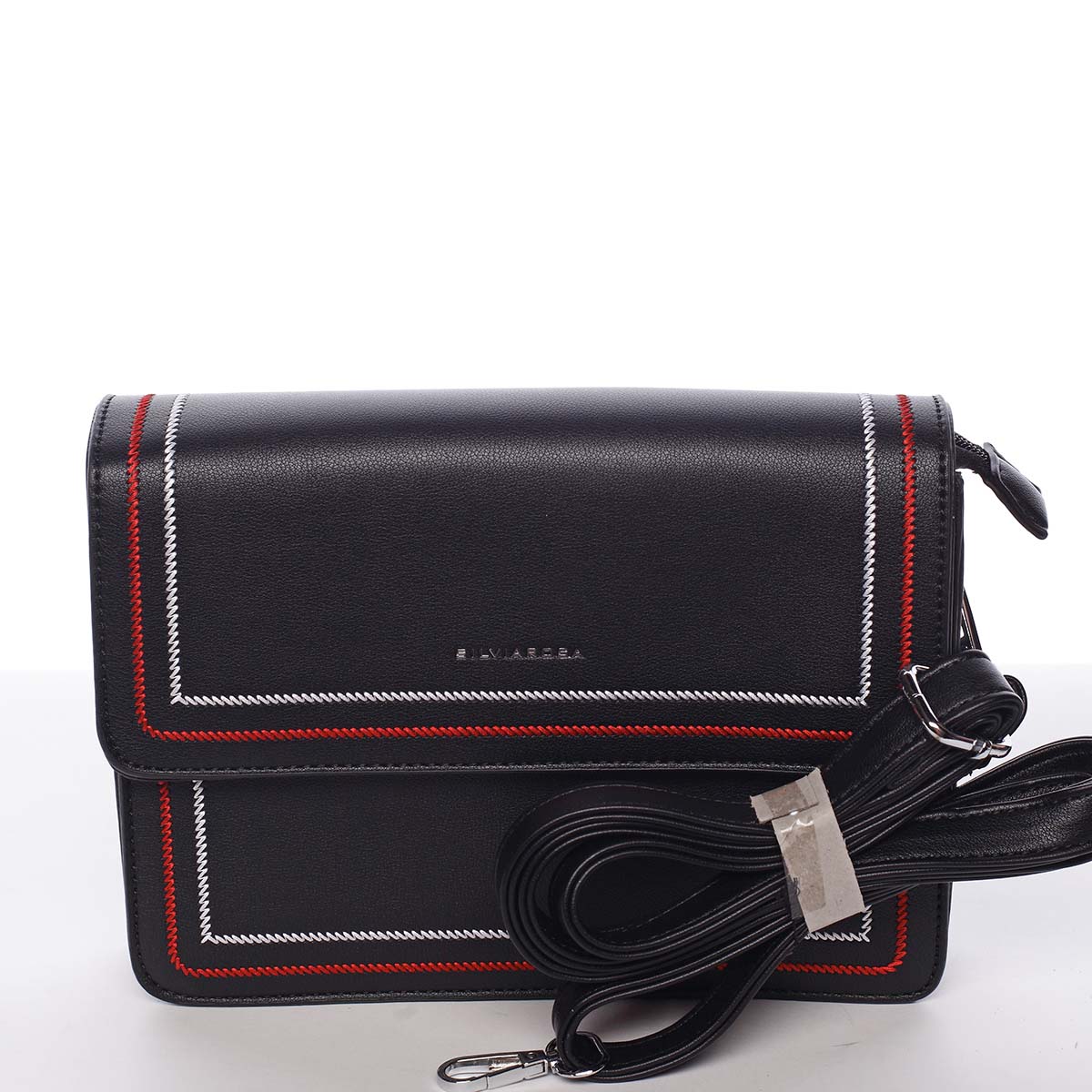 Originálna elegantná crossbody kabelka čierna - Silvia Rosa Cielo 