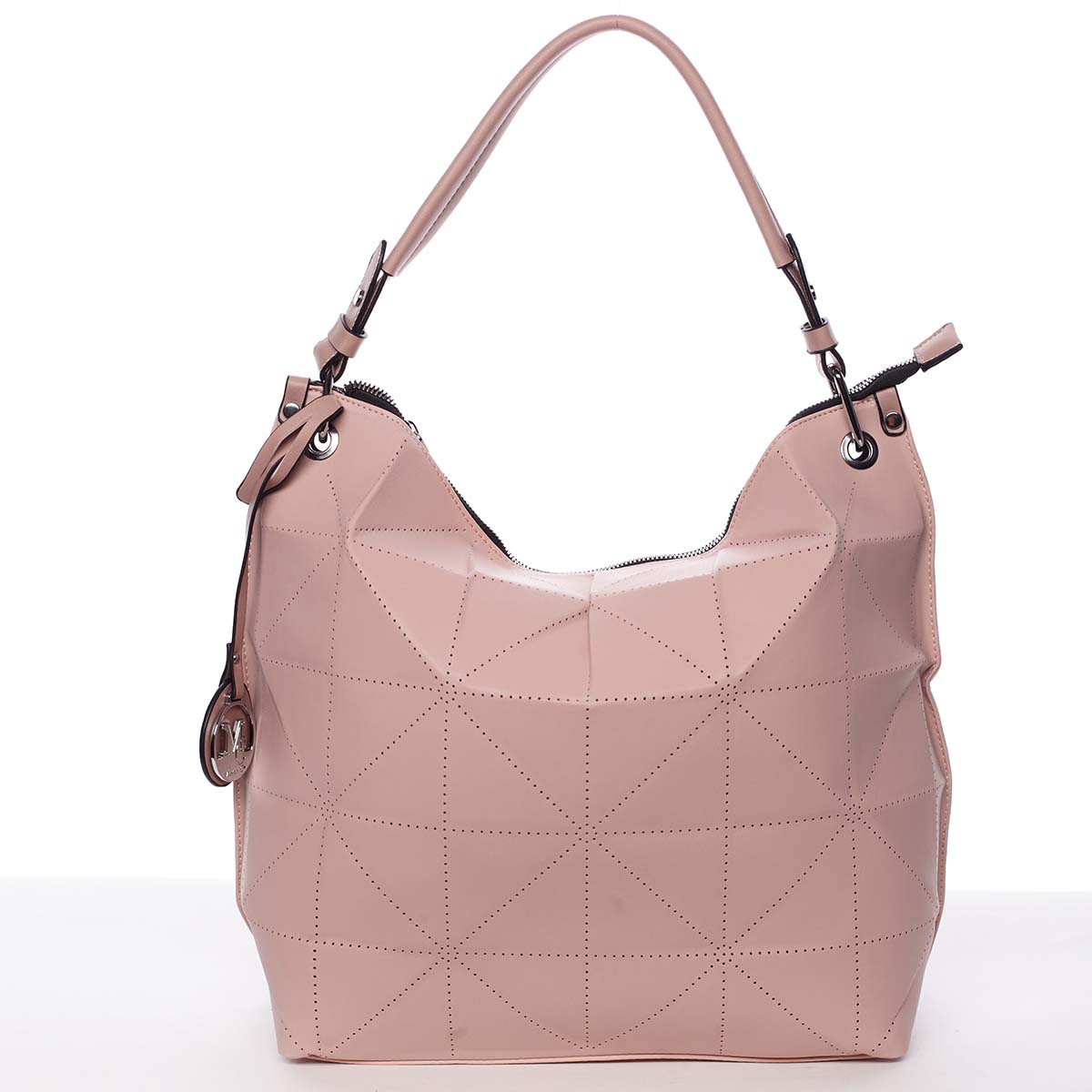 Veľká ružová luxusná dámska kabelka cez rameno - MARIA C Samira