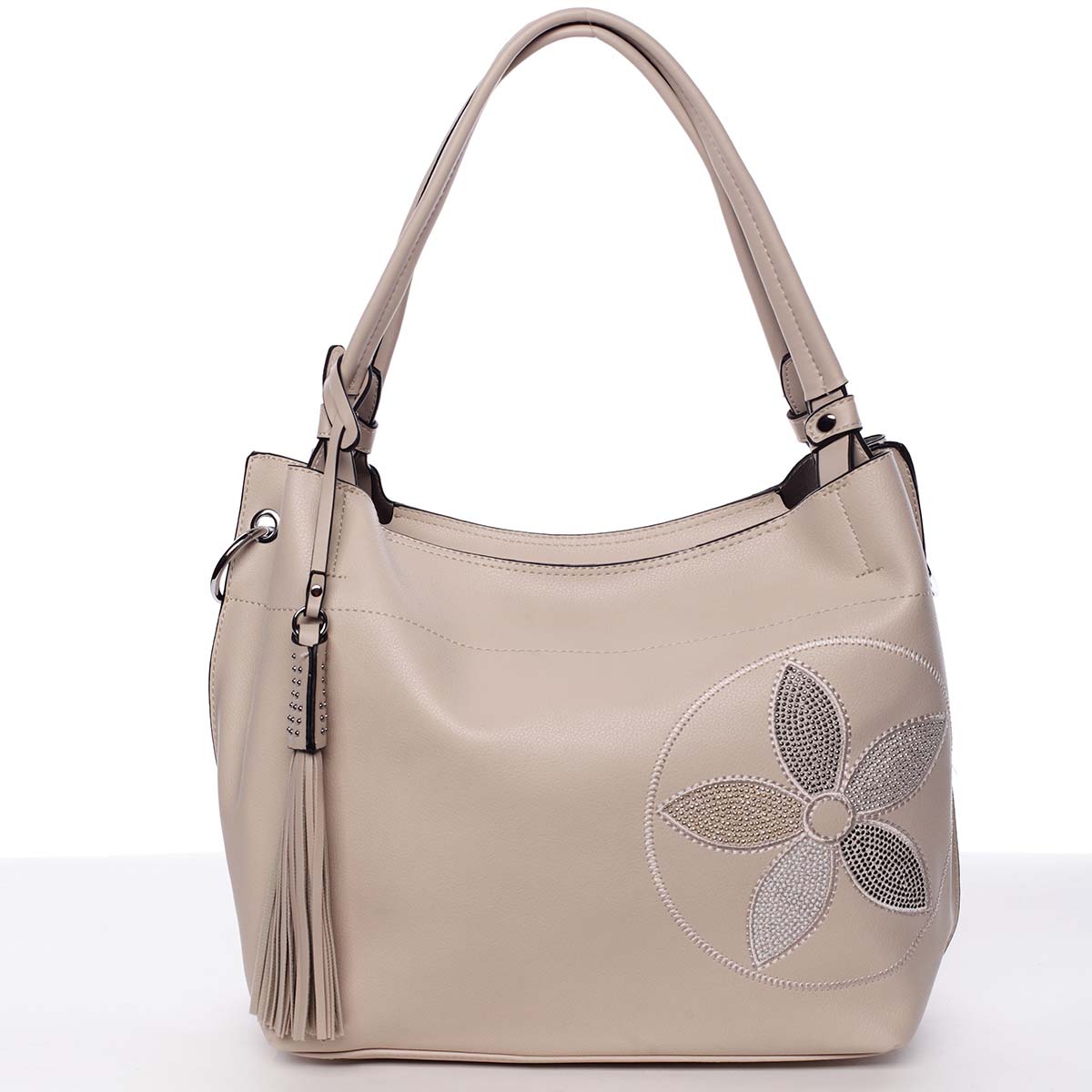 Elegantná dámska kabelka cez rameno béžová - Maria C Quyne