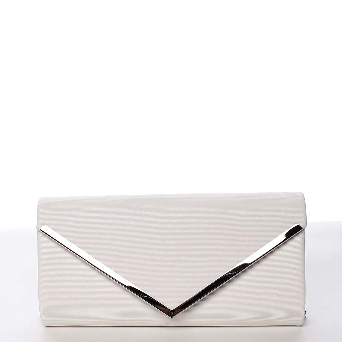 Atraktívna dámska listová kabelka biela - Michelle Moon Brush
