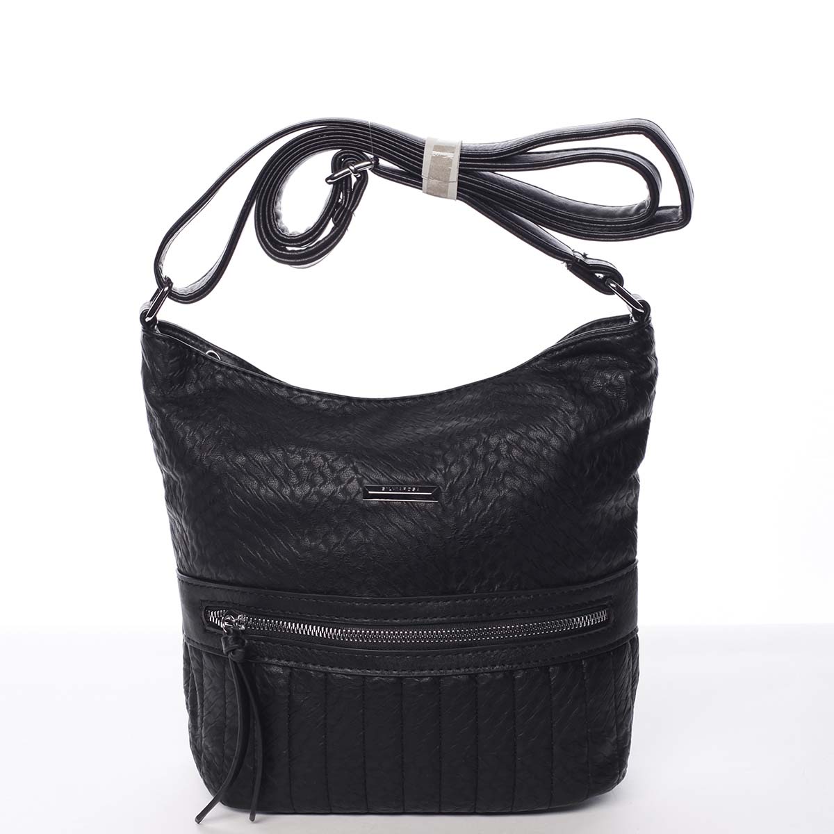 Módní černá dámská crossbody kabelka - Silvia Rosa Santika