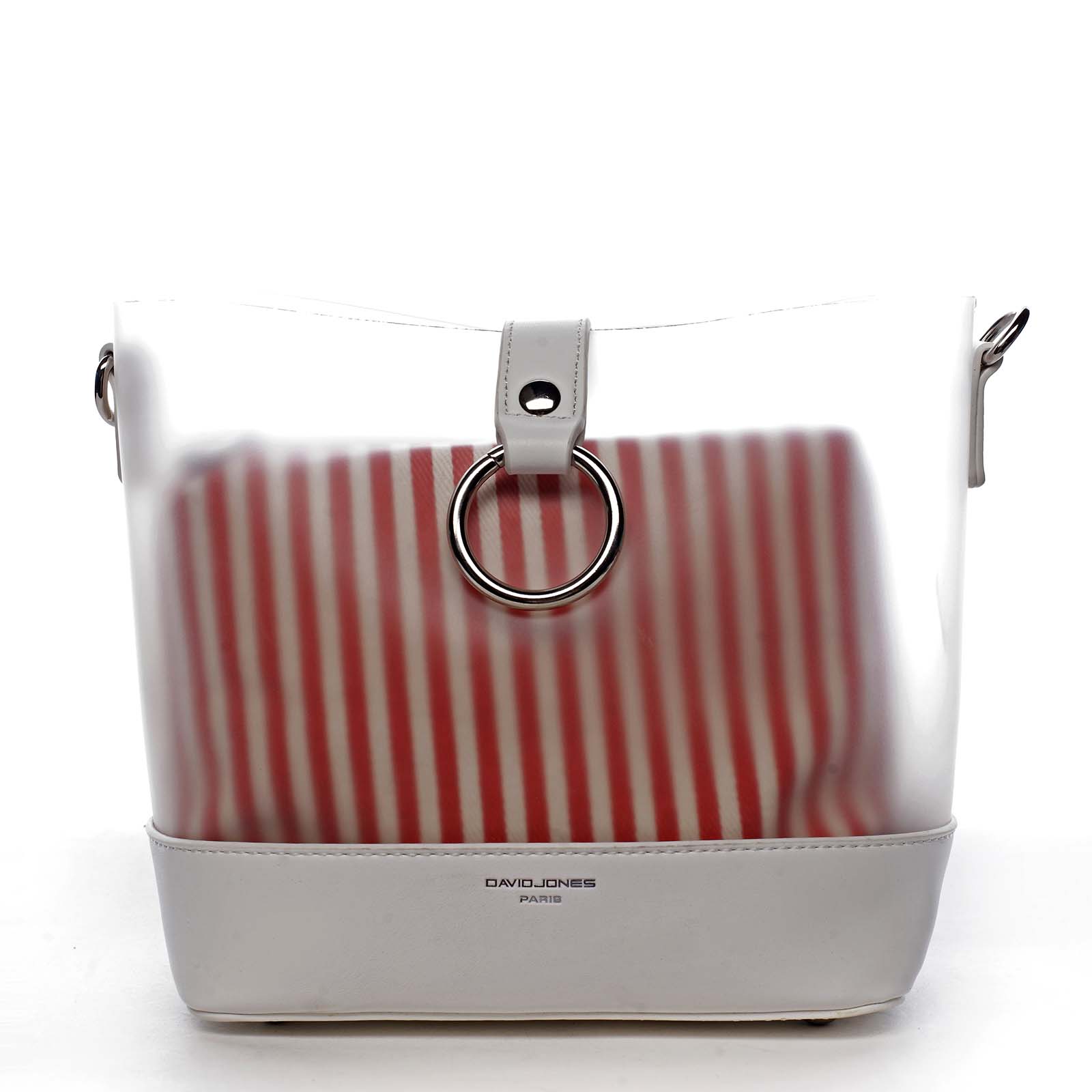 Originálna dámska crossbody kabelka biela - David Jones Crazy