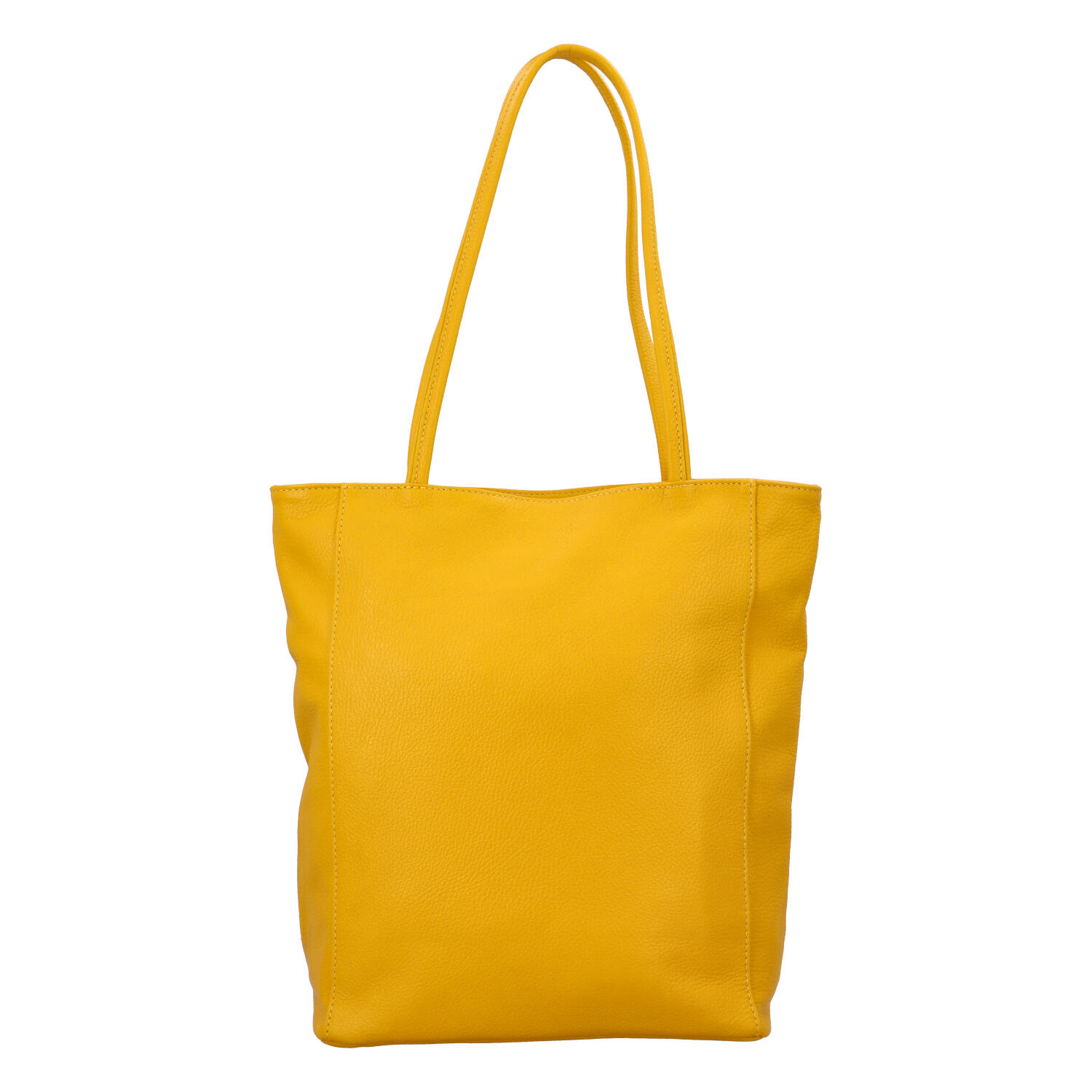 Dámska kožená kabelka cez plece žltá - ItalY Nooxies