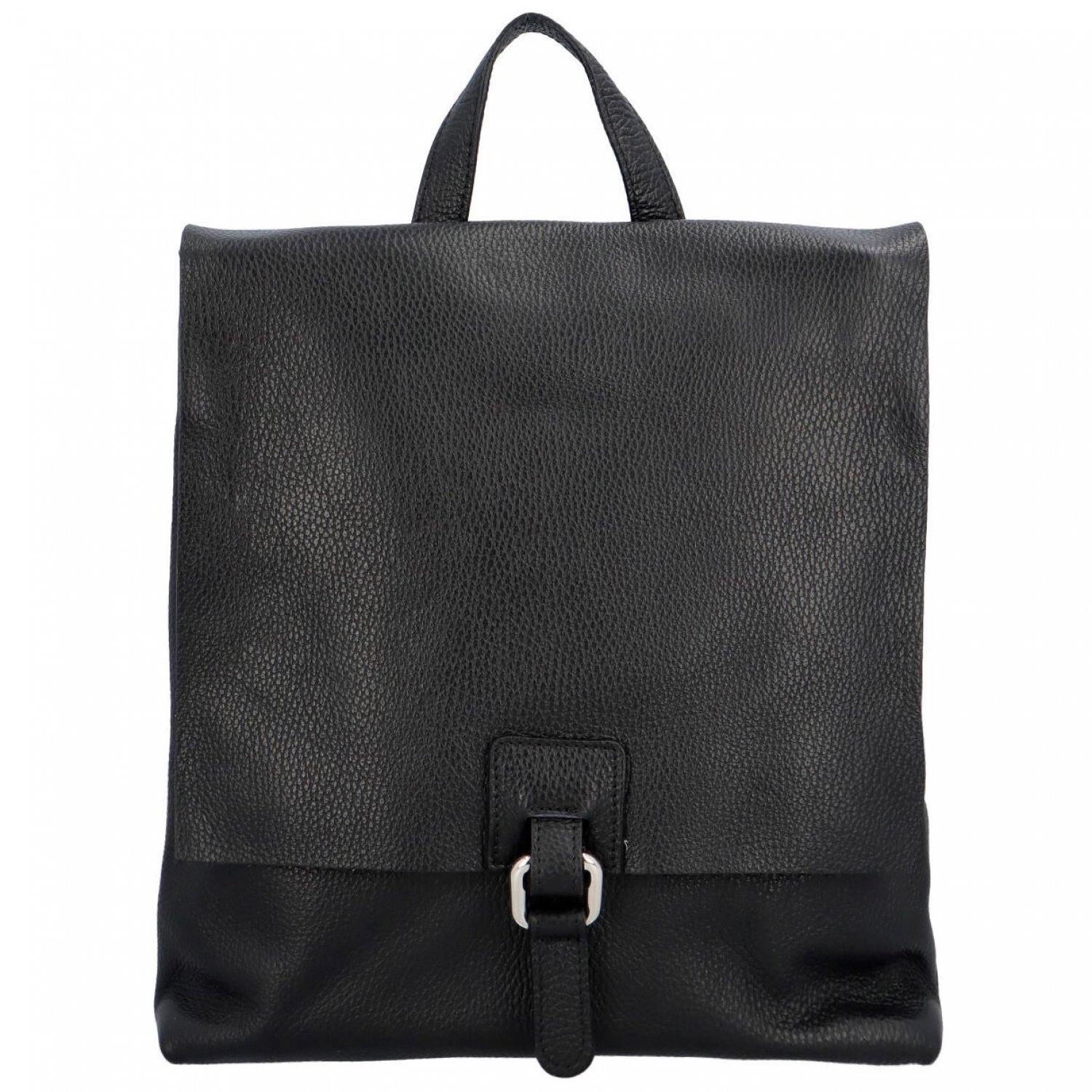 Dámsky kožený batôžtek kabelka čierny - ItalY Francesco čierna