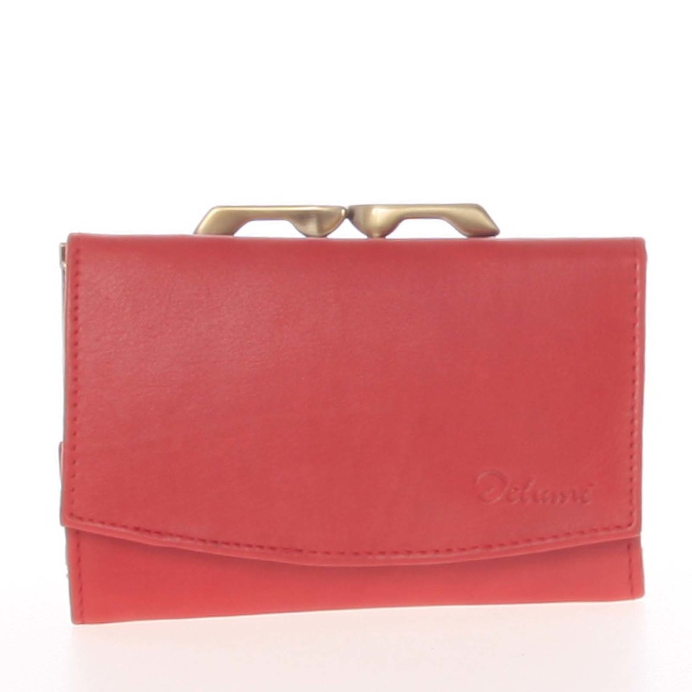 Dámska kožená peňaženka červená - Delami Xiana