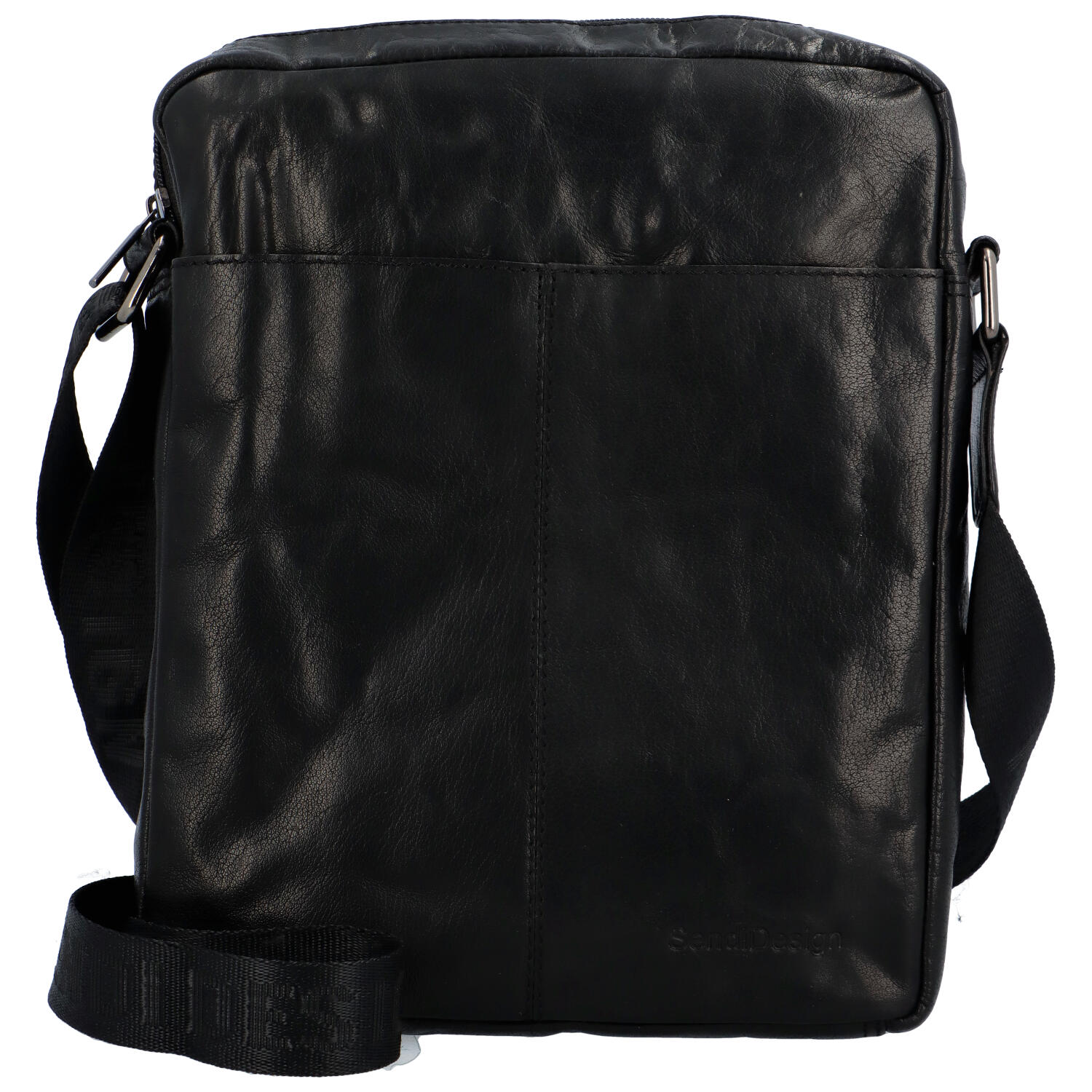 Pánska kožená taška cez rameno čierna - SendiDesign McGord čierna